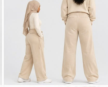 Pantalon en velours côtelé doublé polaire Lunøør, photo 5
