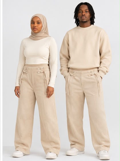 Pantalon en velours côtelé doublé polaire Lunøør, photo 8