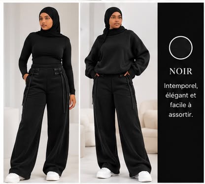 Pantalon en velours côtelé doublé polaire Lunøør, photo 17