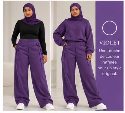 Pantalon en velours côtelé doublé polaire Lunøør, photo 18