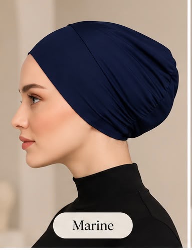 Sous-bonnet en coton Lunøør, photo 5